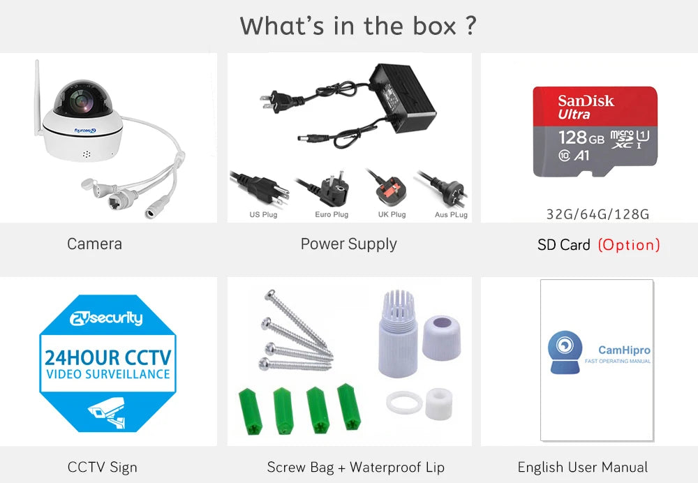 5MP Wifi Dome PTZ Camera 5X Optical Zoom IP Camera Humanoid Tracking Two-way Talk Wireless Home Security Surveillance Cameras