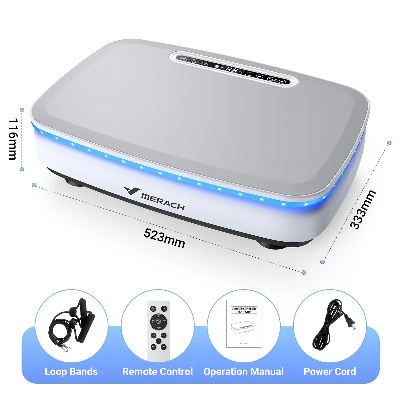 MERACH Vibration Plate Exercise Machine (MR-2439) | Whole-Body Workout Platform