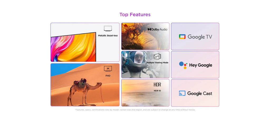 iFFALCON  Smart TV 32 inch Dolby Audio Google Cast FHD 32H55