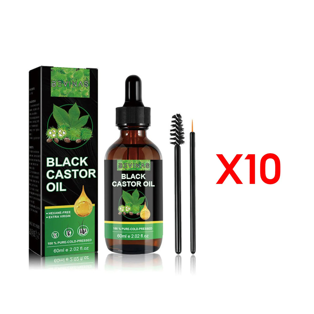Ouhoe Organic Black Castor Oil – 60ml Hair Growth & Scalp Repair Serum