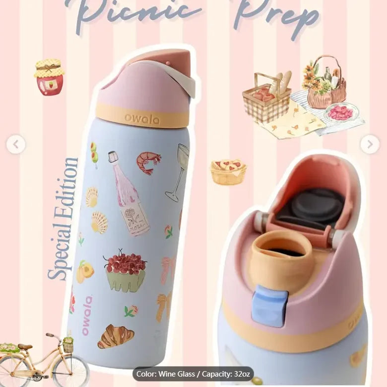 32oz sports water bottle, 2026 new color, official direct sales, North American Instagram style, best-seller, beautiful, durable