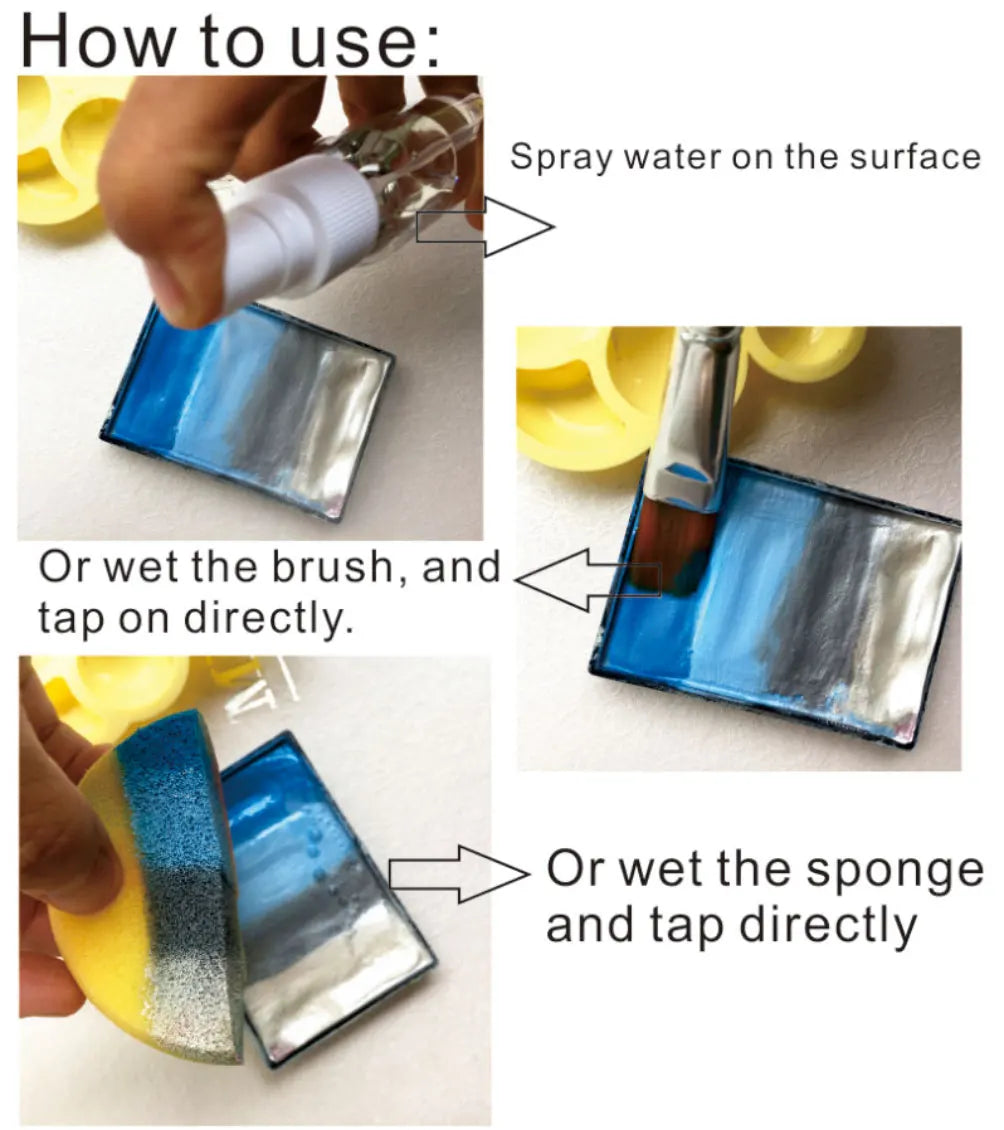 Aqua Blue 30g/pc Water Based Pure Aqua Blue Face Body Paint Pigment Makeup in Halloween Party Fancy Dress Beauty Makeup Tool