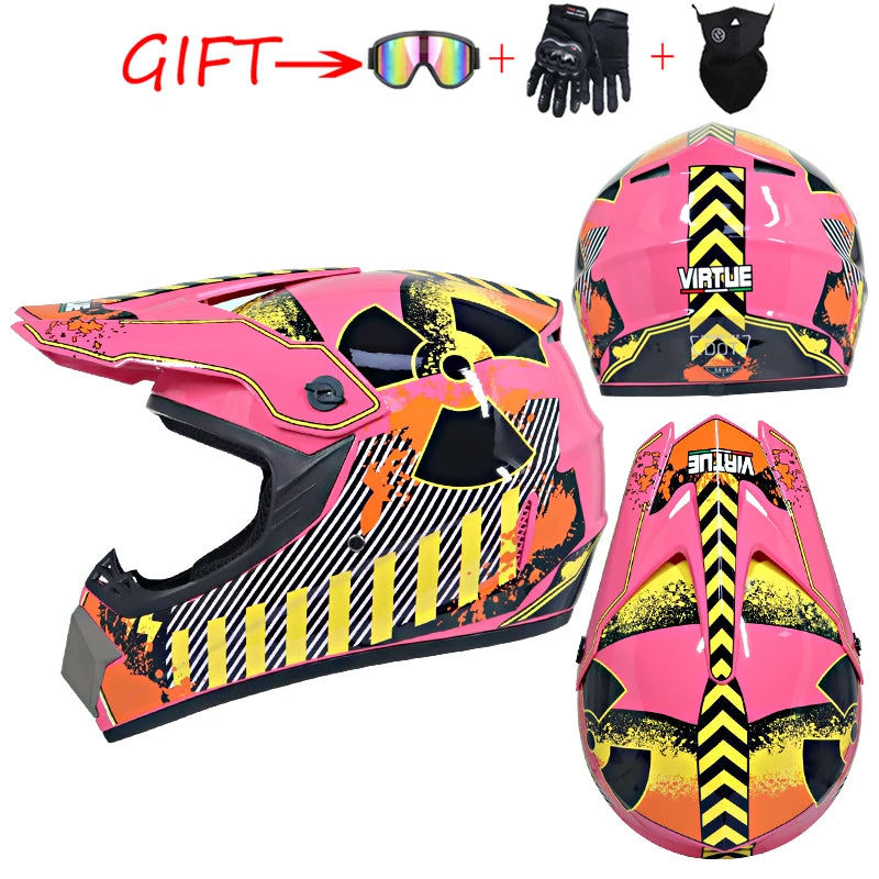 ORZ DOT-Certified Safety Motocross Helmet | Lightweight ABS Off-Road Helmet for Kids & Adults