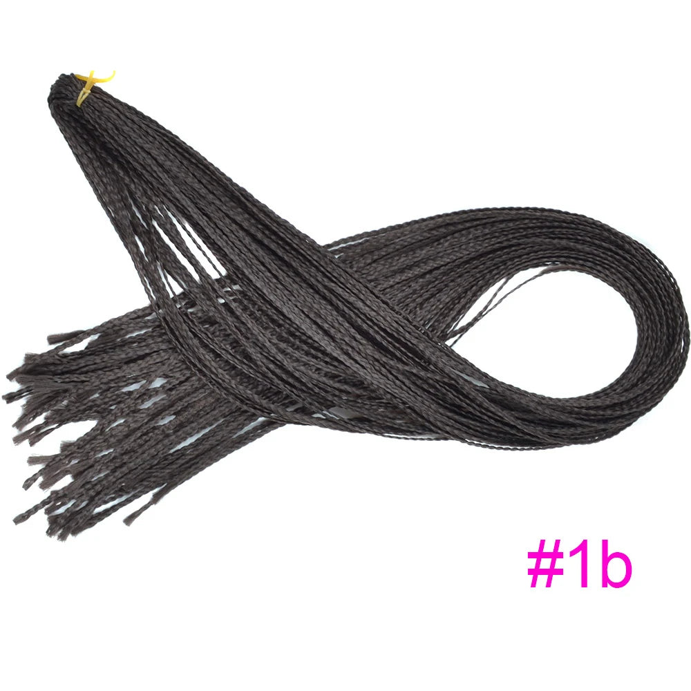 Trend Way 25inch 50g/Package Synthetic Extensions Braiding Hair Blonde For Women 25inch Curly Box Braids Zizi Crochet Hair Black