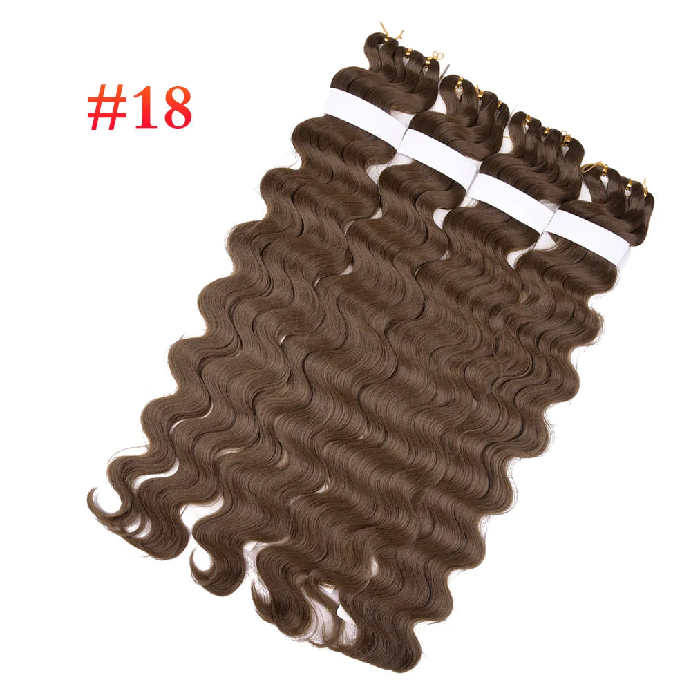 DinDong Synthetic Hair Pre-feathered Hybrid Wave Box Braids 3x King Tips Body Wave Bulk Braiding Hair Extensions 28 inch