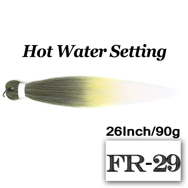 Braiding Hair Pre-stretched 26 Inch 90G Synthet Jumbo Braiding Hair Extensions for African Crochet Braids Red Peach Pink Pigtail