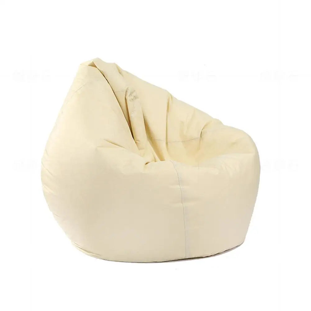 Unfilled Lounge Bean Bag Sofa Cover Home Soft Lazy Sofa Cozy Single Chair Pouf Puff Couch Tatami Living Room Durable Furniture