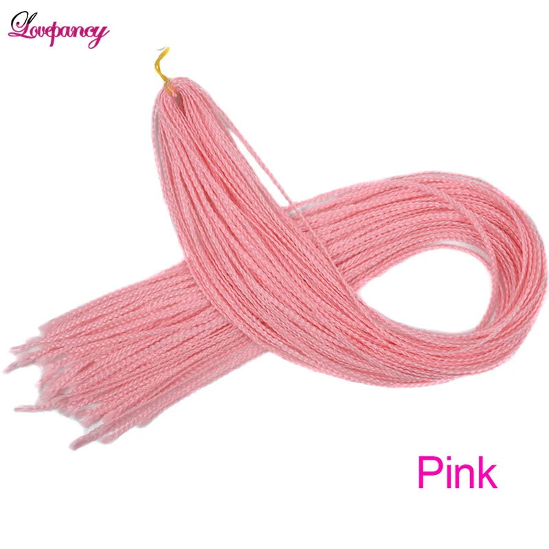 Synthetic Zizi Braids Crochet Box Braiding Hair Extensions White Black 28 Inch Long Curly Crochet Braiding Hair For Women 50g