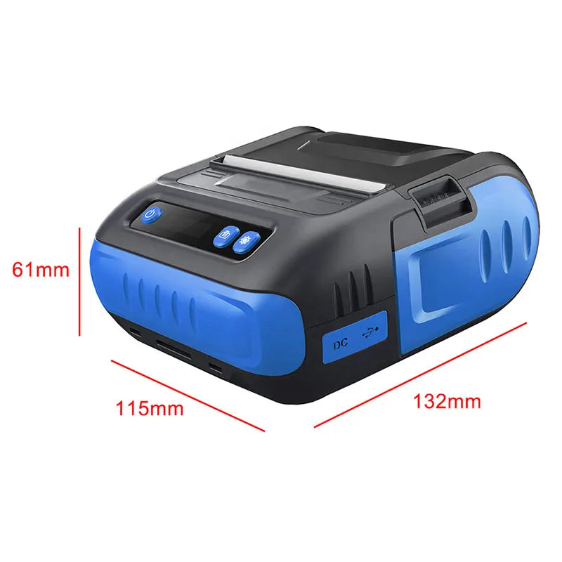 MHT-Portable 80mm One Printer Industrial Grade Mobile Bluetooth Thermal Label /Receipt Printer Imprimante d'etiquette Thermique