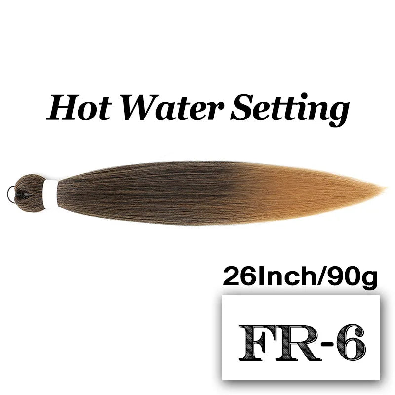 Braiding Hair Pre-stretched 26 Inch 90G Synthet Jumbo Braiding Hair Extensions for African Crochet Braids Red Peach Pink Pigtail