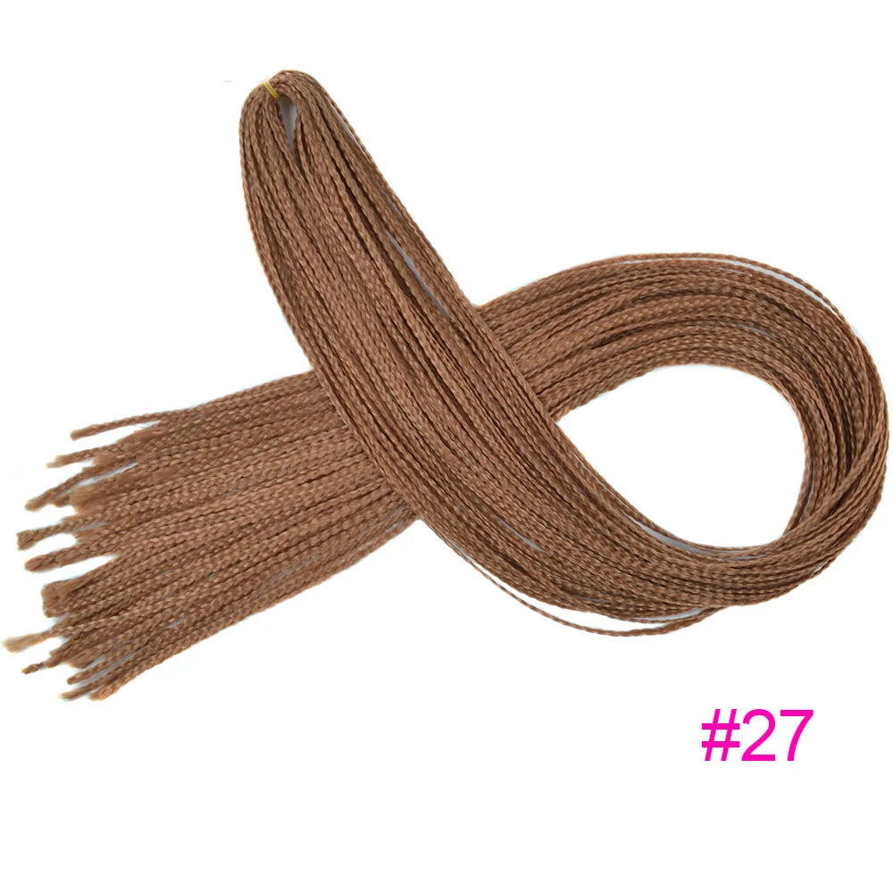 Trend Way 25inch 50g/Package Synthetic Extensions Braiding Hair Blonde For Women 25inch Curly Box Braids Zizi Crochet Hair Black