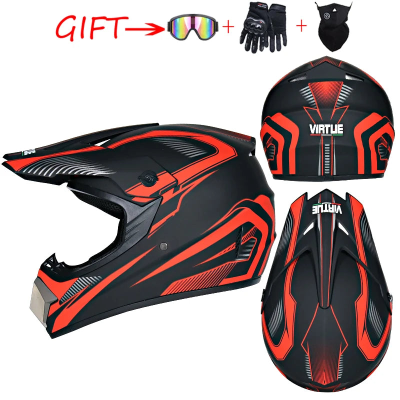 ORZ DOT-Certified Safety Motocross Helmet | Lightweight ABS Off-Road Helmet for Kids & Adults