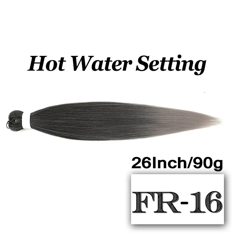 Braiding Hair Pre-stretched 26 Inch 90G Synthet Jumbo Braiding Hair Extensions for African Crochet Braids Red Peach Pink Pigtail