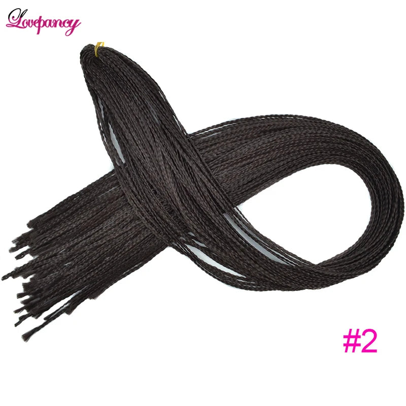 Synthetic Zizi Braids Crochet Box Braiding Hair Extensions White Black 28 Inch Long Curly Crochet Braiding Hair For Women 50g