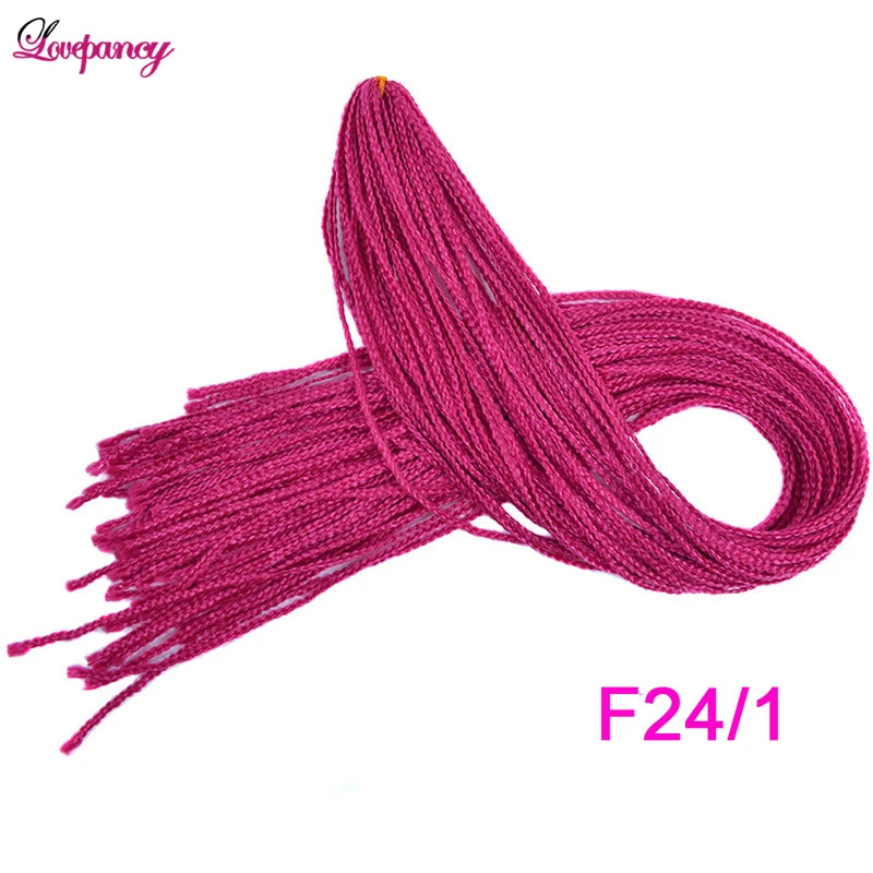 Synthetic Zizi Braids Crochet Box Braiding Hair Extensions White Black 28 Inch Long Curly Crochet Braiding Hair For Women 50g