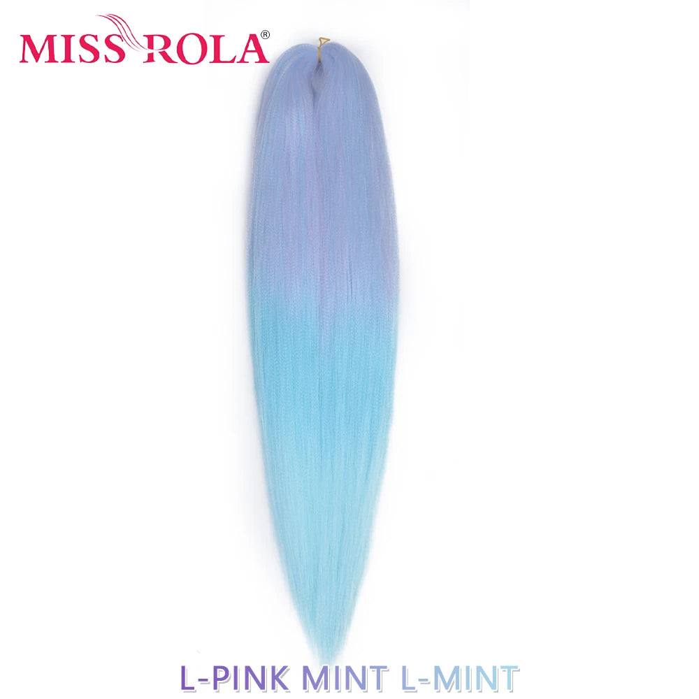 Miss Rola Synthetic 22 Inch 60G Kanekalon Hair Tinsel Wire Jumbo Braid Yaki Straight Hair Extension Twist Braid Bulk Wholesale