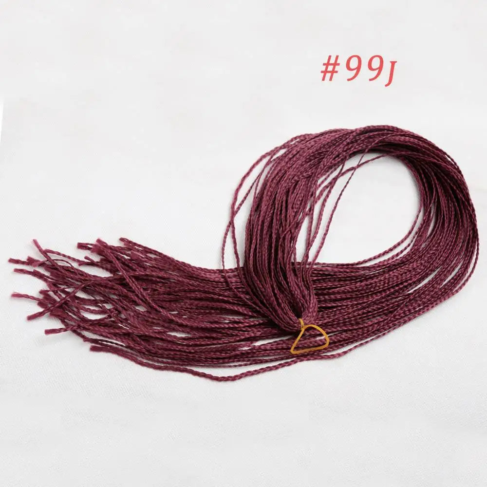 Zizi Braids Synthetic Crochet Hair Colored Box Braids Deep Wave Hair Long Senegalse Twist Braiding Hair Extensions for Russia