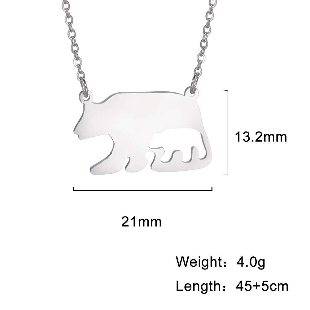 Cute Dog Paw Pendant Necklace | Stainless Steel Animal Footprint Chain for Women & Girls