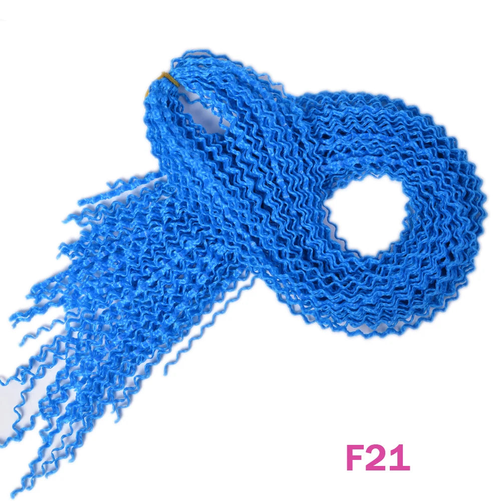 Trend Way 25inch 50g/Package Synthetic Extensions Braiding Hair Blonde For Women 25inch Curly Box Braids Zizi Crochet Hair Black