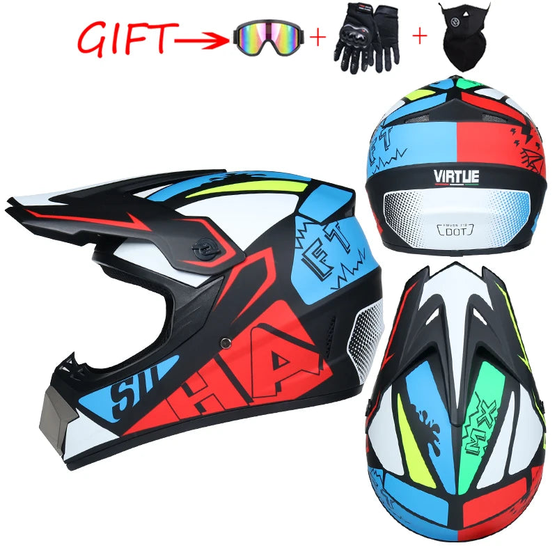 ORZ DOT-Certified Safety Motocross Helmet | Lightweight ABS Off-Road Helmet for Kids & Adults
