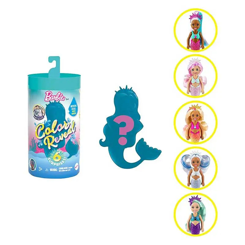 Original Barbie Color-Changing Chelsea Doll | Warm Water Surprise Toy with Belt & Accessories (GTP53 / GTP42 / GPD41)