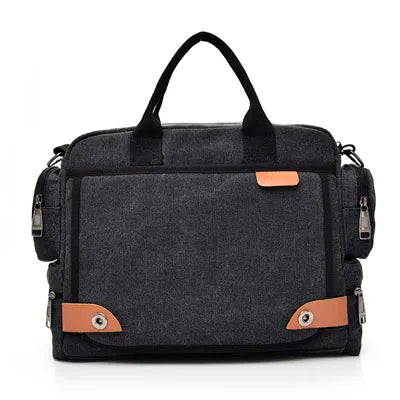 Brand Men Crossbody Bags Male Canvas Shoulder Bags Boy Messenger Bags Man Handbags for Travel Casual Large Satchel Grey