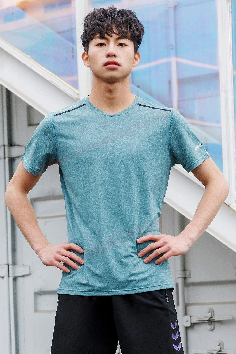 Fitness Shirts Men Quick Dry 2021 Summer Gym Sports Short Sleeve Skinny Workout Joggings Tees Breathable Male Running Tshirts