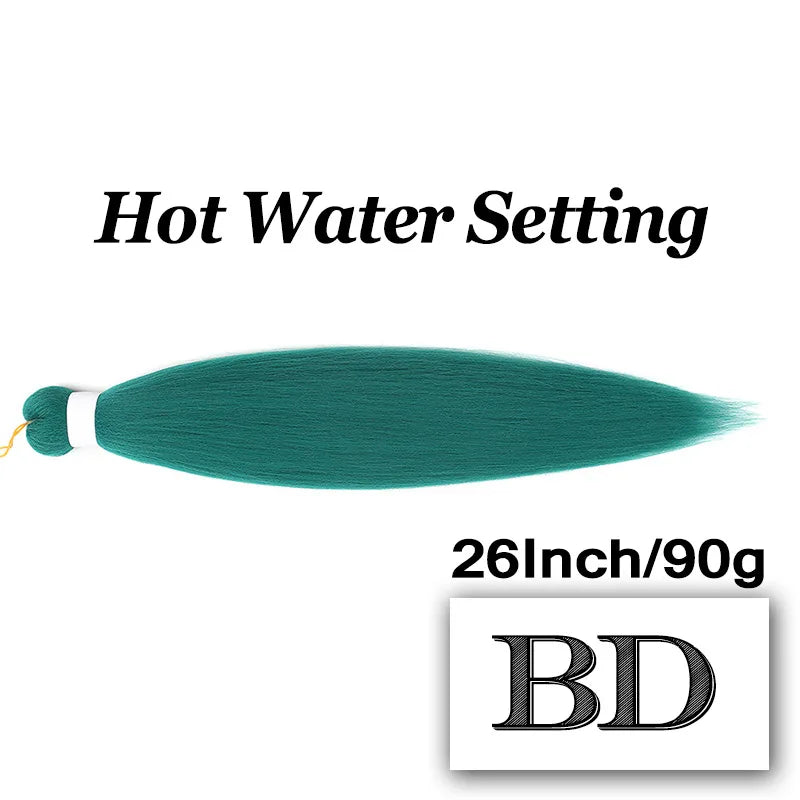 Braiding Hair Pre-stretched 26 Inch 90G Synthet Jumbo Braiding Hair Extensions for African Crochet Braids Red Peach Pink Pigtail