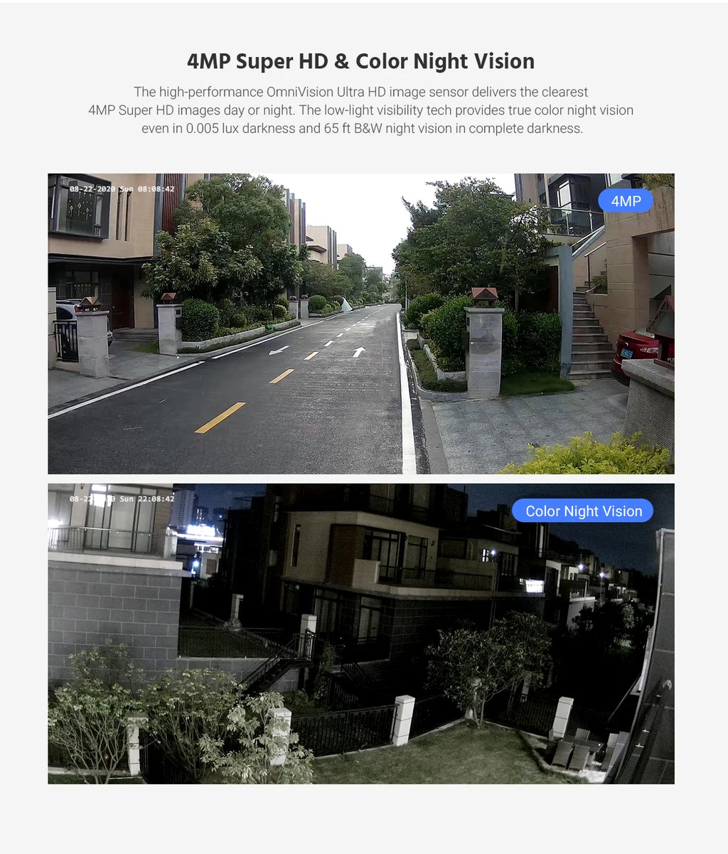 ANNKE 4MP Super HD PoE Network PTZ IP Security Camera with 2.8-12mm 4X Motorized Optical Zoom H.265+ Indoor Outdoor IP Camera