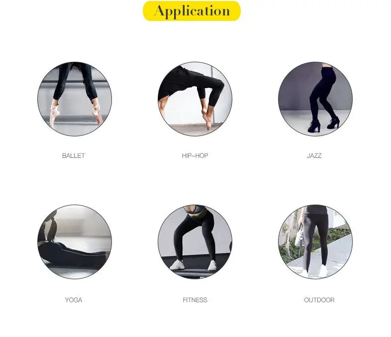 Fitness Yoga Pants Woman Running Sport Pants Yoga Legging Dance Pants High Waist Stretch Slim Ballet Pants Ladies