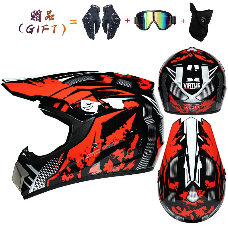 ORZ DOT-Certified Safety Motocross Helmet | Lightweight ABS Off-Road Helmet for Kids & Adults