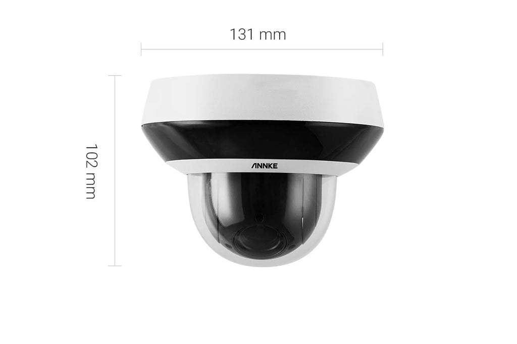 ANNKE 4MP Super HD PoE Network PTZ IP Security Camera with 2.8-12mm 4X Motorized Optical Zoom H.265+ Indoor Outdoor IP Camera