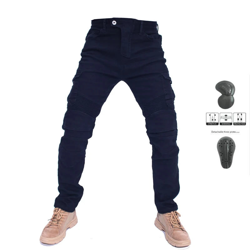 Motorcycle Jeans Pantalones Motocicleta Hombre Featherbed Jeans Standard Version Car Ride Trousers Pant Summer Riding