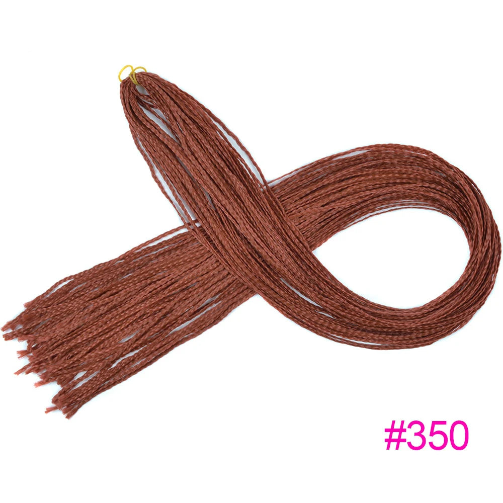 Trend Way 25inch 50g/Package Synthetic Extensions Braiding Hair Blonde For Women 25inch Curly Box Braids Zizi Crochet Hair Black