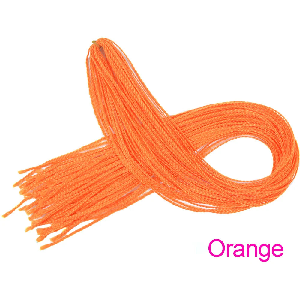 Trend Way 25inch 50g/Package Synthetic Extensions Braiding Hair Blonde For Women 25inch Curly Box Braids Zizi Crochet Hair Black