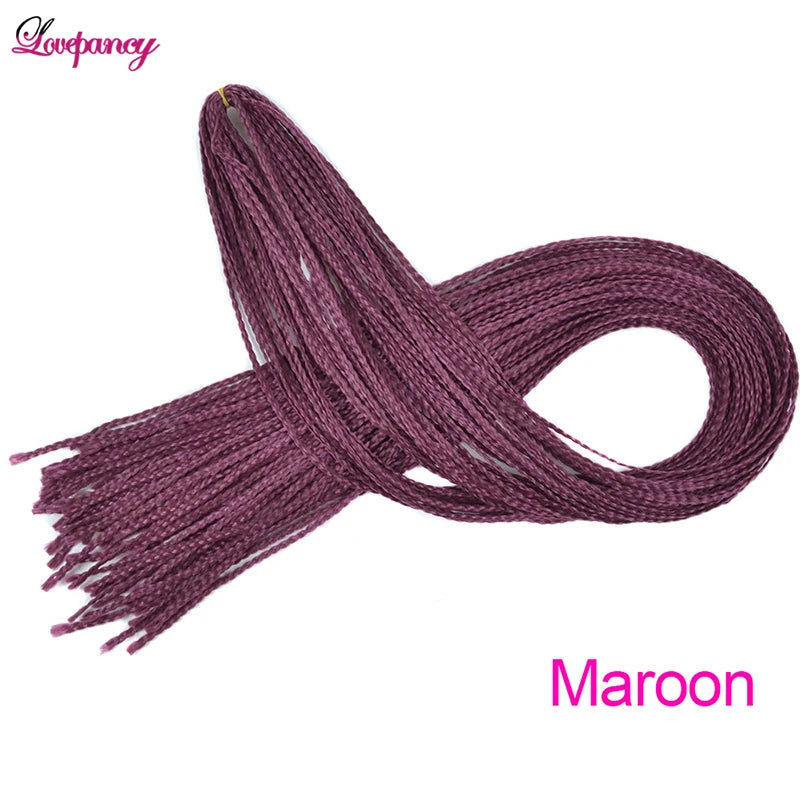 Synthetic Zizi Braids Crochet Box Braiding Hair Extensions White Black 28 Inch Long Curly Crochet Braiding Hair For Women 50g