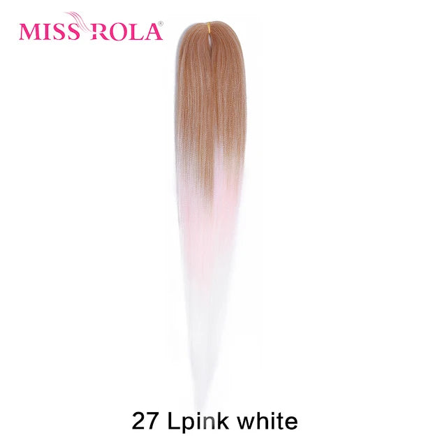 Miss Rola Synthetic 22 Inch 60G Kanekalon Hair Tinsel Wire Jumbo Braid Yaki Straight Hair Extension Twist Braid Bulk Wholesale