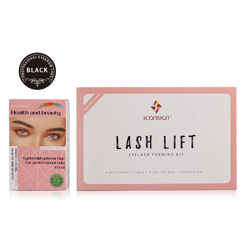 ICONSIGN Upgrade Version Lash Lift Kit and Lash Brow Dye Tint Kit Lifting Eyelash Brow Dye Mascara Eye Makeup Tools Dropshipping