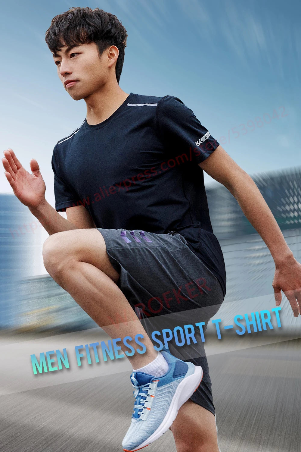 Fitness Shirts Men Quick Dry 2021 Summer Gym Sports Short Sleeve Skinny Workout Joggings Tees Breathable Male Running Tshirts