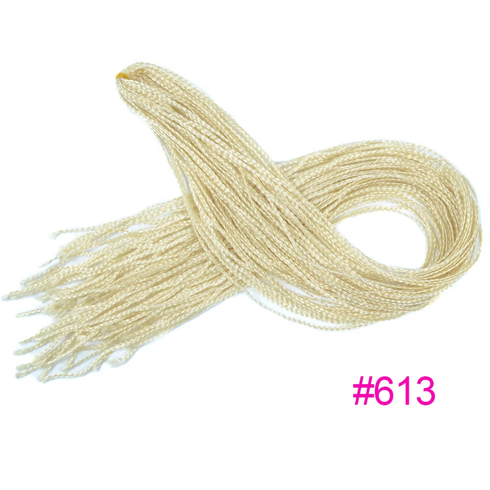 Trend Way 25inch 50g/Package Synthetic Extensions Braiding Hair Blonde For Women 25inch Curly Box Braids Zizi Crochet Hair Black