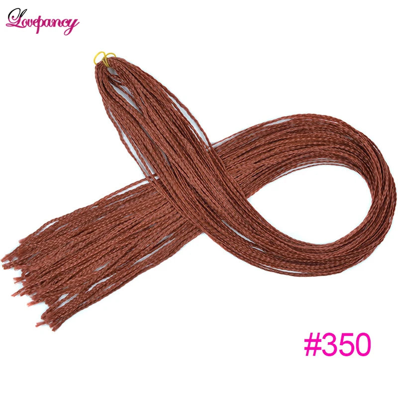 Synthetic Zizi Braids Crochet Box Braiding Hair Extensions White Black 28 Inch Long Curly Crochet Braiding Hair For Women 50g