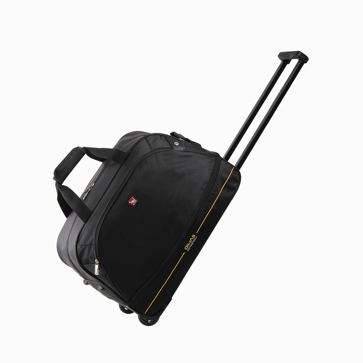 OIWAS Men Trolley Duffle Bag 56L Water-Repellent Foldable Rolling Suitcase Hand Luggage With Wheels Carry-On Bags Expansion Pack