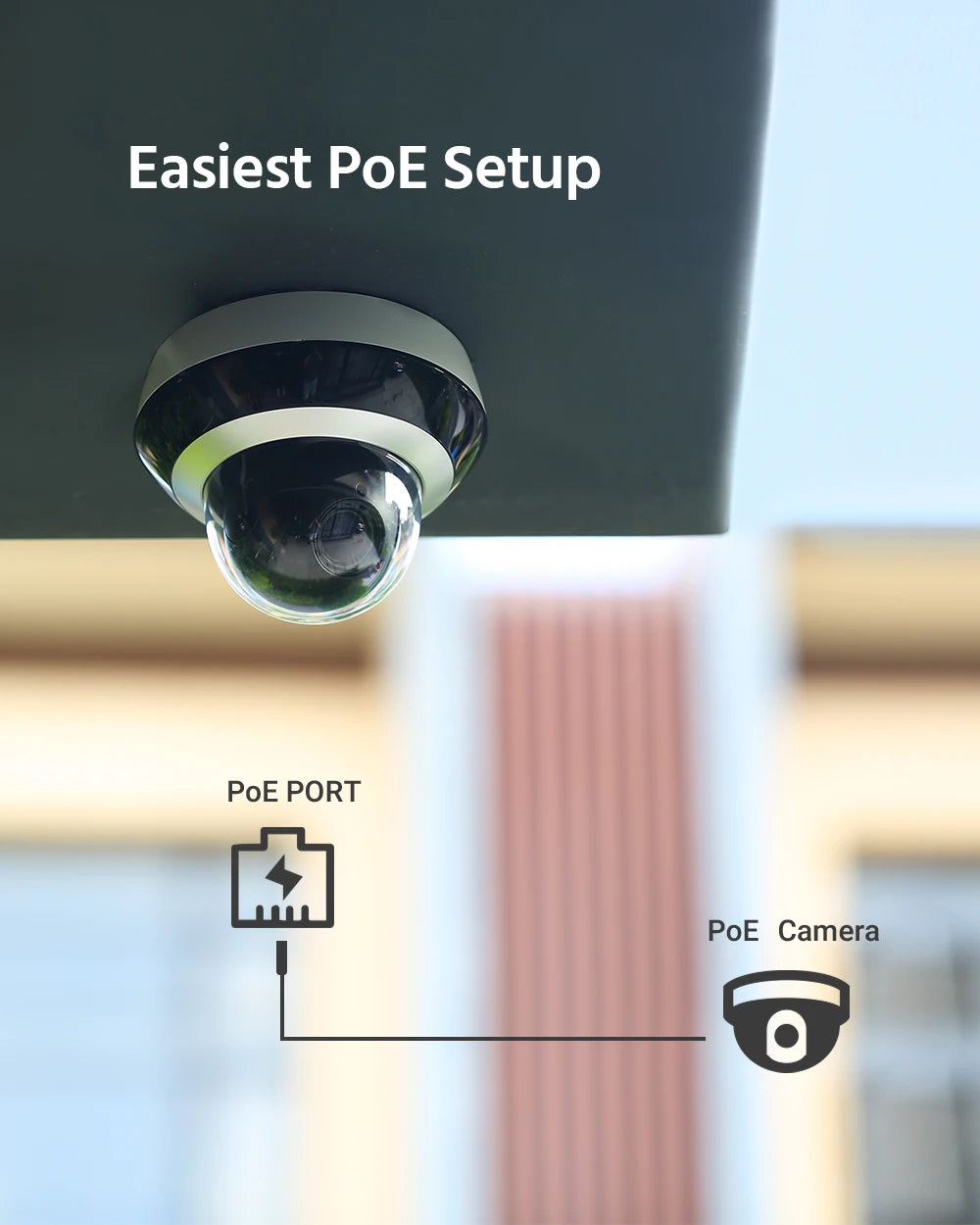 ANNKE 4MP Super HD PoE Network PTZ IP Security Camera with 2.8-12mm 4X Motorized Optical Zoom H.265+ Indoor Outdoor IP Camera