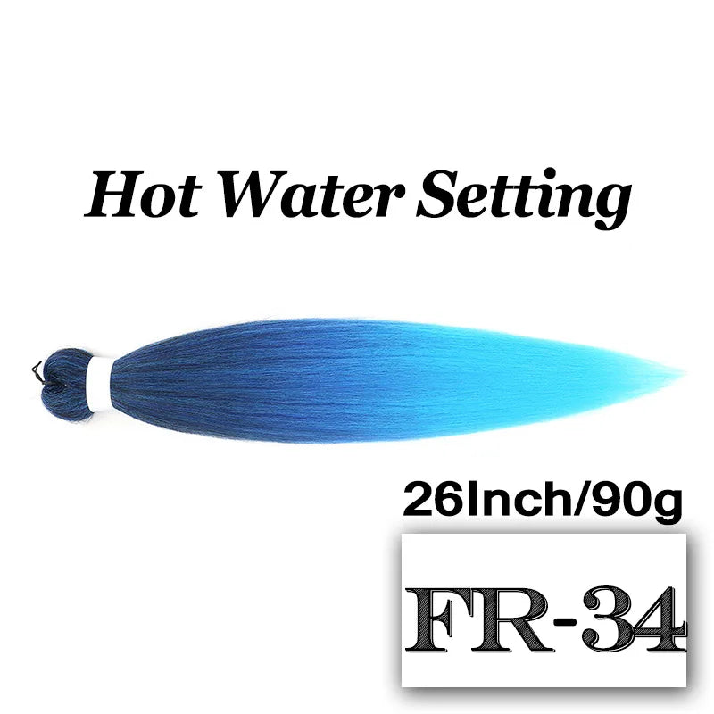 Braiding Hair Pre-stretched 26 Inch Hair Extensions for Afro Crochet Braids Synthetic Hair DIY Purple Pink Peach Red Jumbo Braid