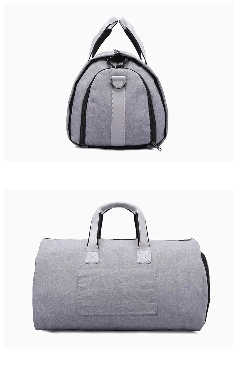 Men Bags Travel Garment Bag Duffel Bag with Shoulder Strap Business Handbags Multiple Pockets Carry on Hanging Suitcase Clothing