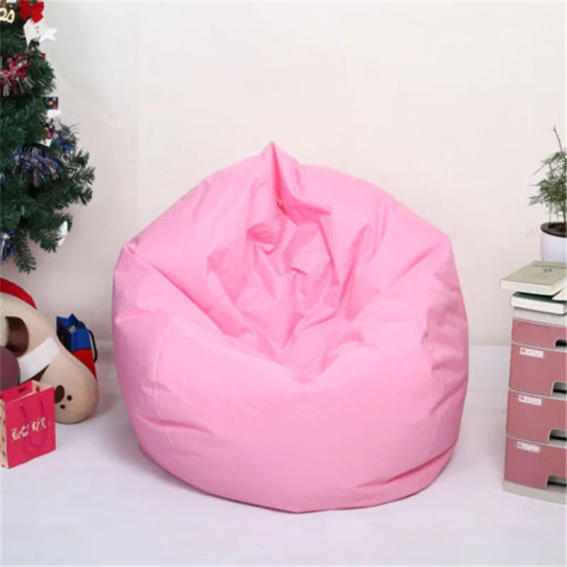 Unfilled Lounge Bean Bag Sofa Cover Home Soft Lazy Sofa Cozy Single Chair Pouf Puff Couch Tatami Living Room Durable Furniture