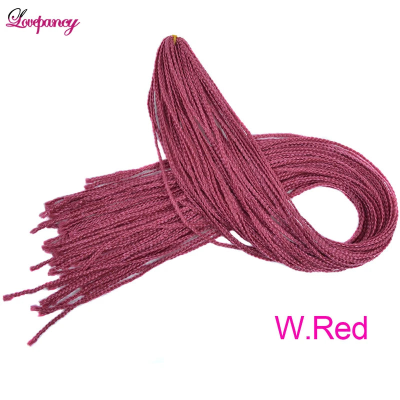 Synthetic Zizi Braids Crochet Box Braiding Hair Extensions White Black 28 Inch Long Curly Crochet Braiding Hair For Women 50g