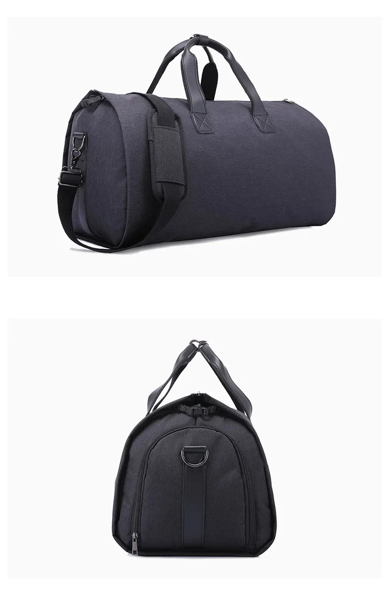 Men Bags Travel Garment Bag Duffel Bag with Shoulder Strap Business Handbags Multiple Pockets Carry on Hanging Suitcase Clothing