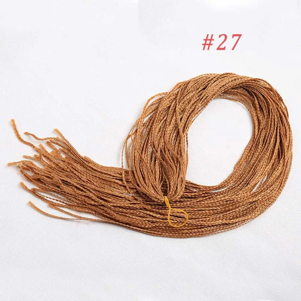 Zizi Braids Synthetic Crochet Hair Colored Box Braids Deep Wave Hair Long Senegalse Twist Braiding Hair Extensions for Russia