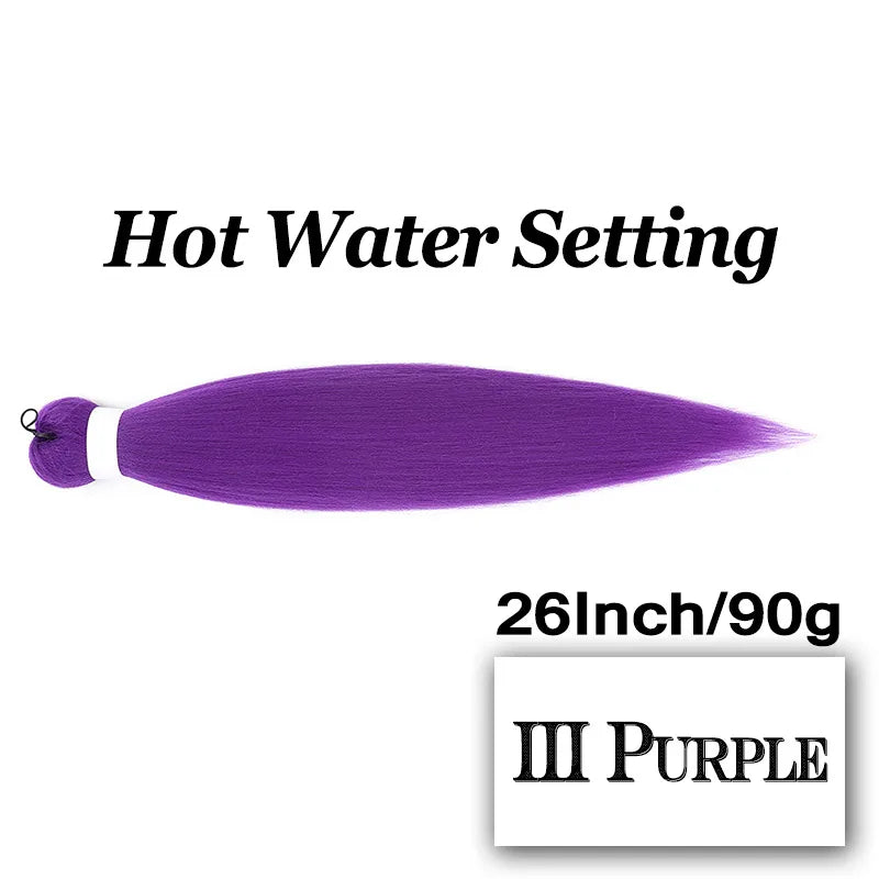 Braiding Hair Pre-stretched 26 Inch 90G Synthet Jumbo Braiding Hair Extensions for African Crochet Braids Red Peach Pink Pigtail